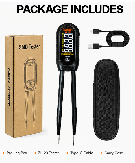 Smd Tweezer Set - Pinça Digital Inteligente LCR, Testador Portátil