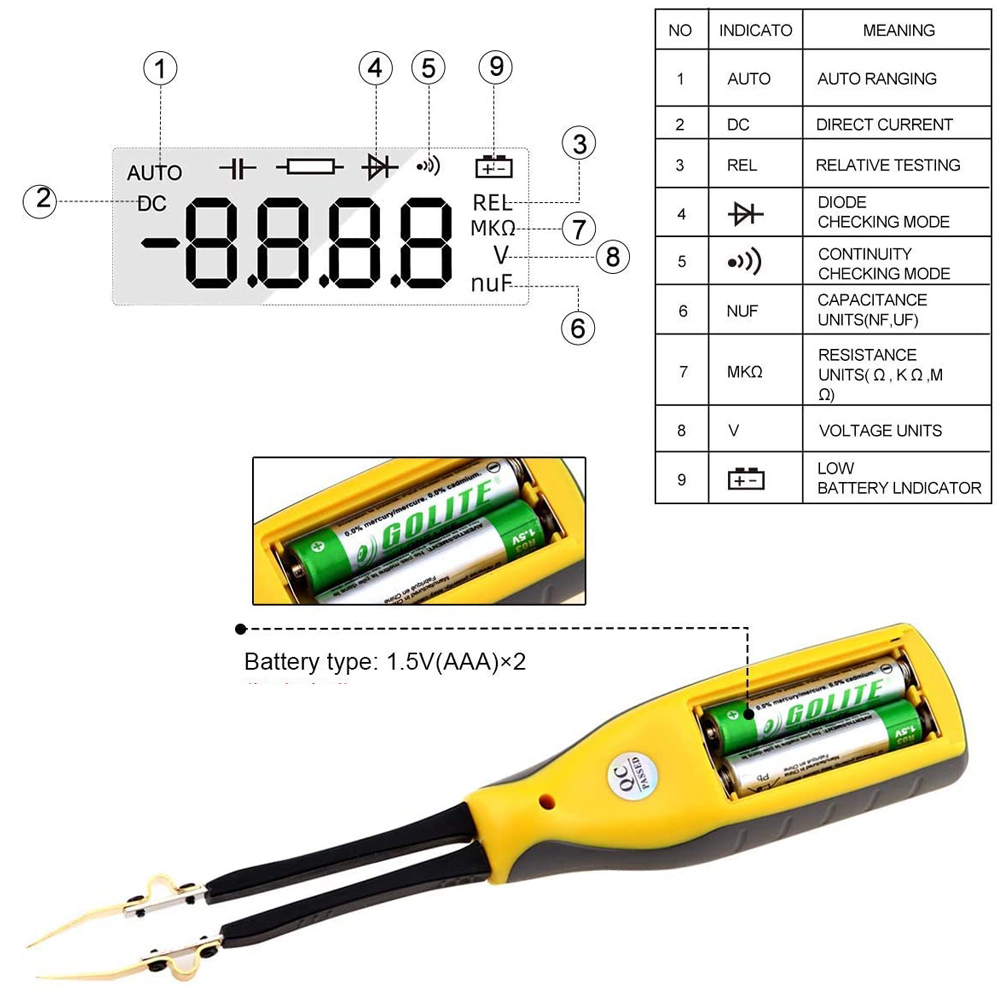 Smart smd-testador de pinça in - Smd Tweezer Set avaliação e preço